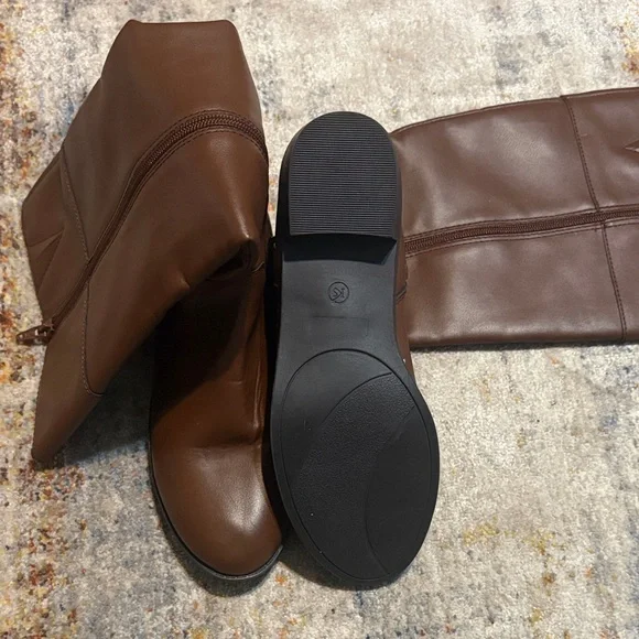 Karen Scott Knee-High Boots with Buckles. - Picture 5 of 5